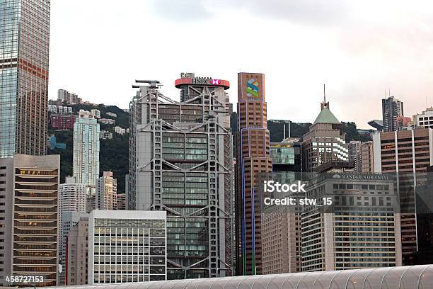 Distrik Pusat Hong Kong Foto Stok - Unduh Gambar Sekarang - Standard Chartered Bank, HSBC, Eksterior bangunan