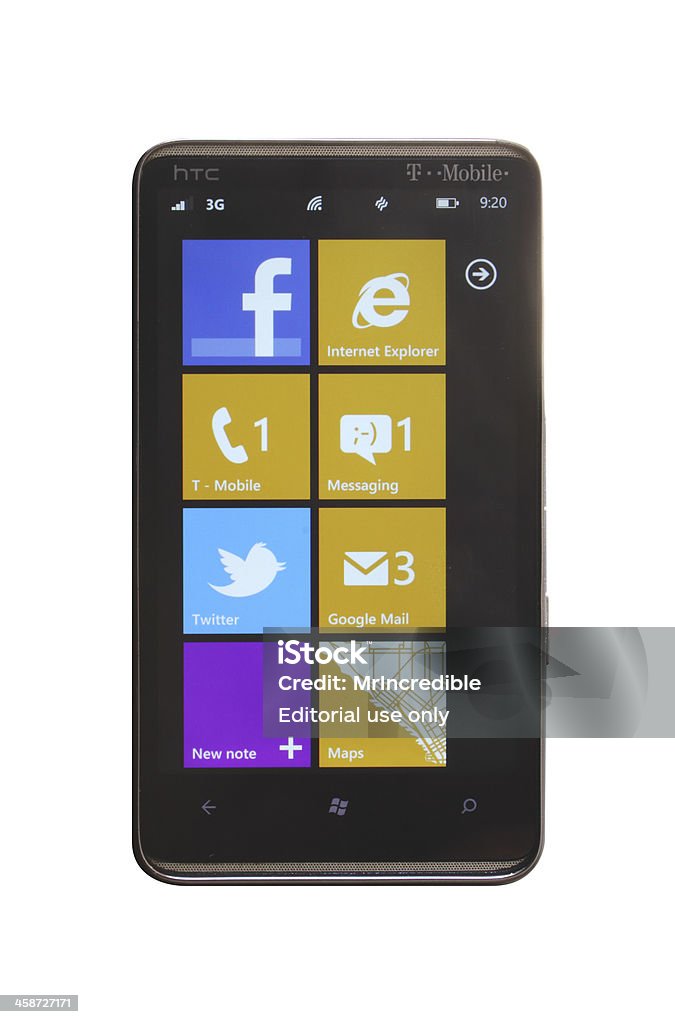 Windows Phone 7.5 망고 - 로열티 프리 0명 스톡 사진