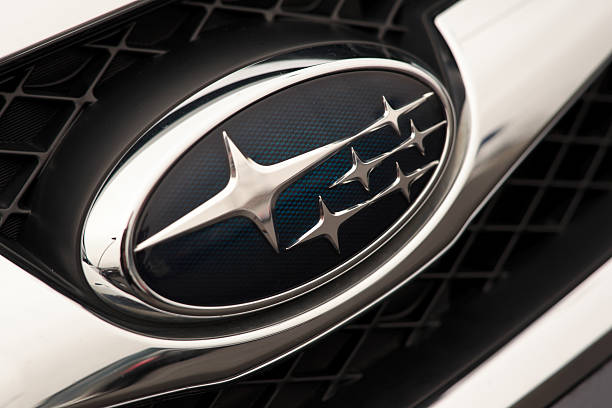 Subaru Logo Detail stock photo