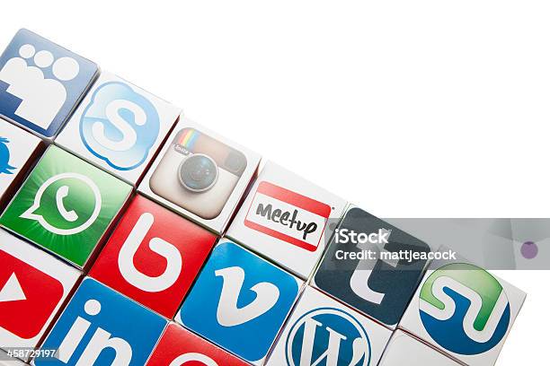 소셜 미디어 아이콘 로고에 대한 스톡 사진 및 기타 이미지 - 로고, 소셜 네트워킹, 0명