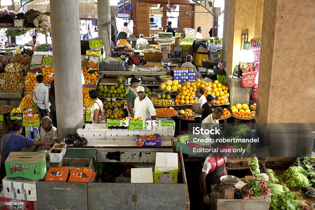 Port Louis Markt - Lizenzfrei Insel Mauritius Stock-Foto