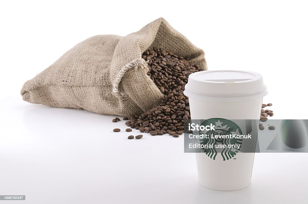 Taza de café Starbucks - Foto de stock de Anticuado libre de derechos