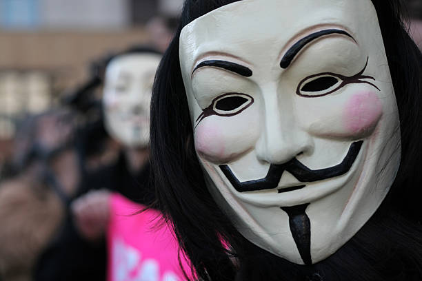 анонимные protesters - occupy movement стоковые фото и изображения