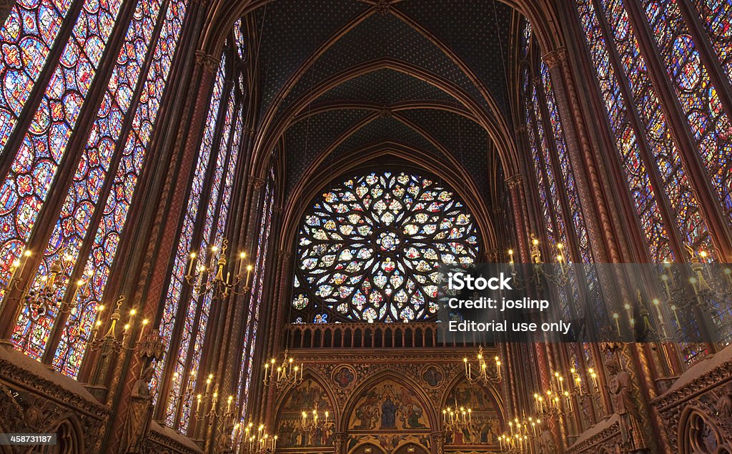 La Sainte-Chapelle - Zbiór zdjęć royalty-free (Architektura)