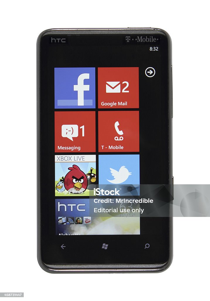 Windows Phone 7 赤 - T-モバイルのロイヤリティフリーストックフォト