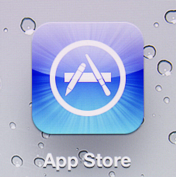 loja do app - ipad apple computers note pad touch screen imagens e fotografias de stock