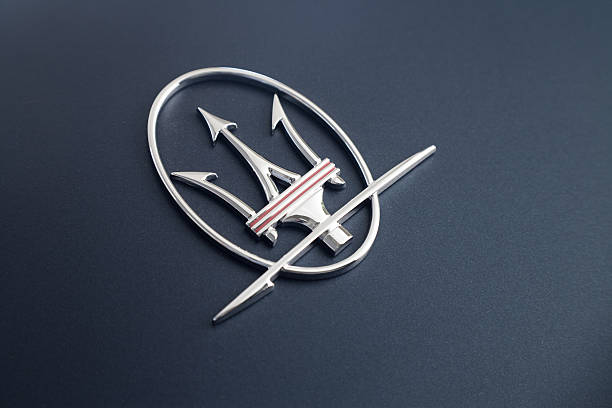 Maserati emblem stock photo