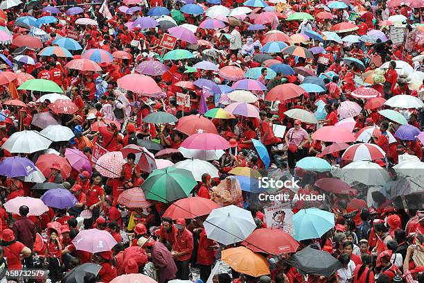Vermelhoshirt Protesto Em Banguecoque - Fotografias de stock e mais imagens de Antigoverno - Antigoverno, Ativista, Banguecoque