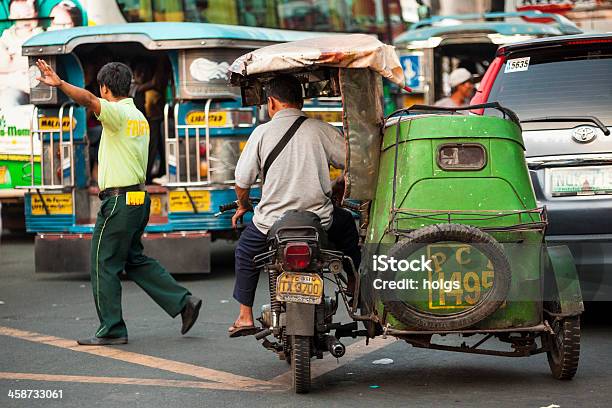 Tricycle In Metro Manila Stock Photo - Download Image Now - Makati, Philippines, Adult