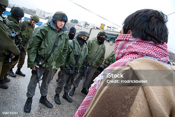 West Bank Palestinians Protest Israeli Separation Wall Stock Photo - Download Image Now