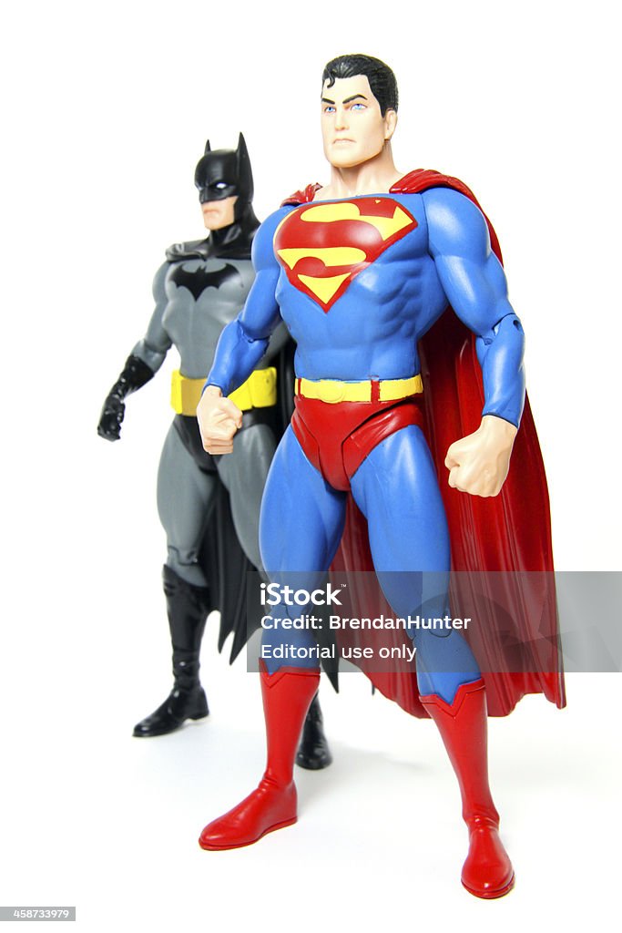 Супермен и Бэтмен - Стоковые фото Justice League роялти-фри
