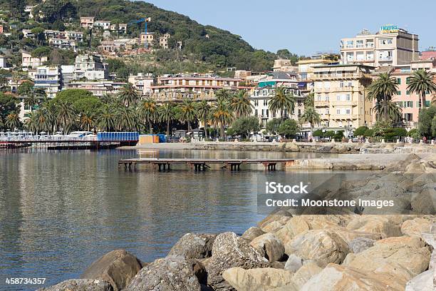 Photo libre de droit de Rapallo Sur La Riviera Di Levante Italie banque d'images et plus d'images libres de droit de Arbre - Arbre, Architecture, Ciel sans nuage