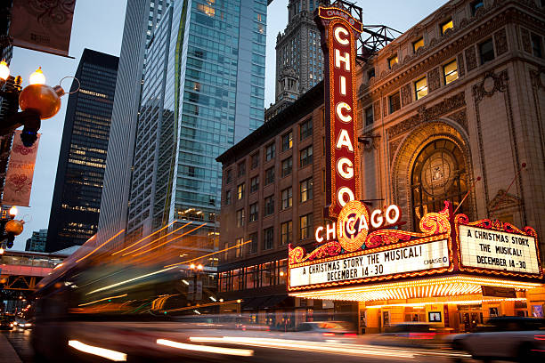 Chicago Theatre stock photo