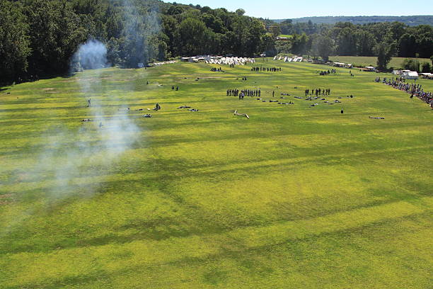 남북 전쟁 - civil war american civil war battlefield camping 뉴스 사진 이미지