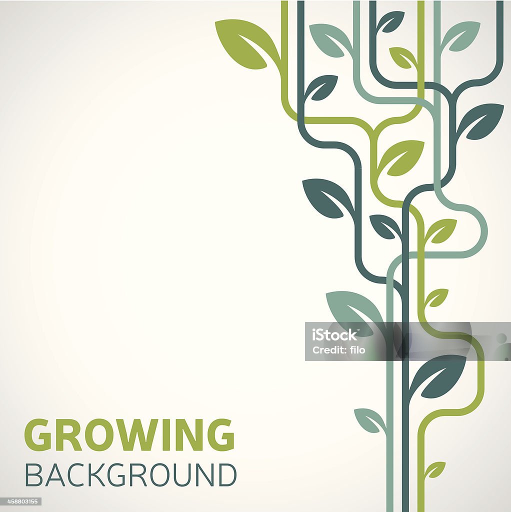 Growing Background Growing background with space for text. Growth stock vector