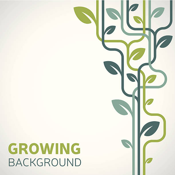 Growing Background Growing background with space for text. flora stock illustrations