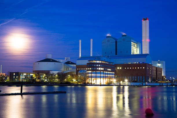 istock Power plant near the elbe 458804429
