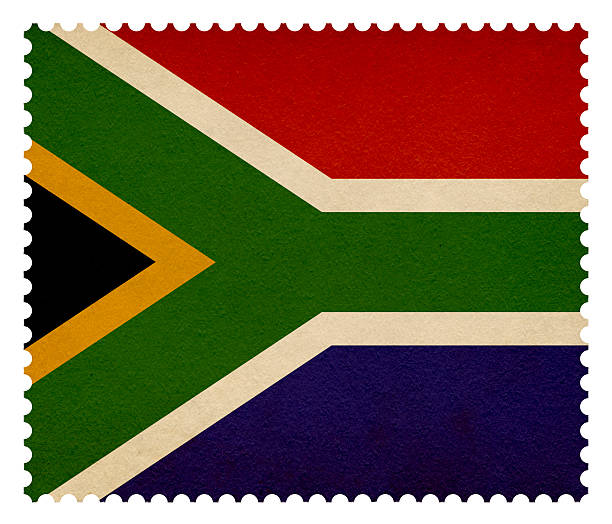 istock Postage stamp: flag of South Afrca 458805285