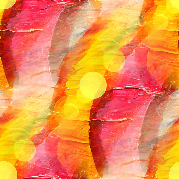 istock sun glare watercolor blue red yellow stripes background abstract 458805885