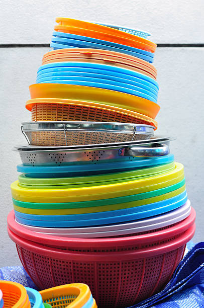 istock Many clean colorful circle basket 458808551