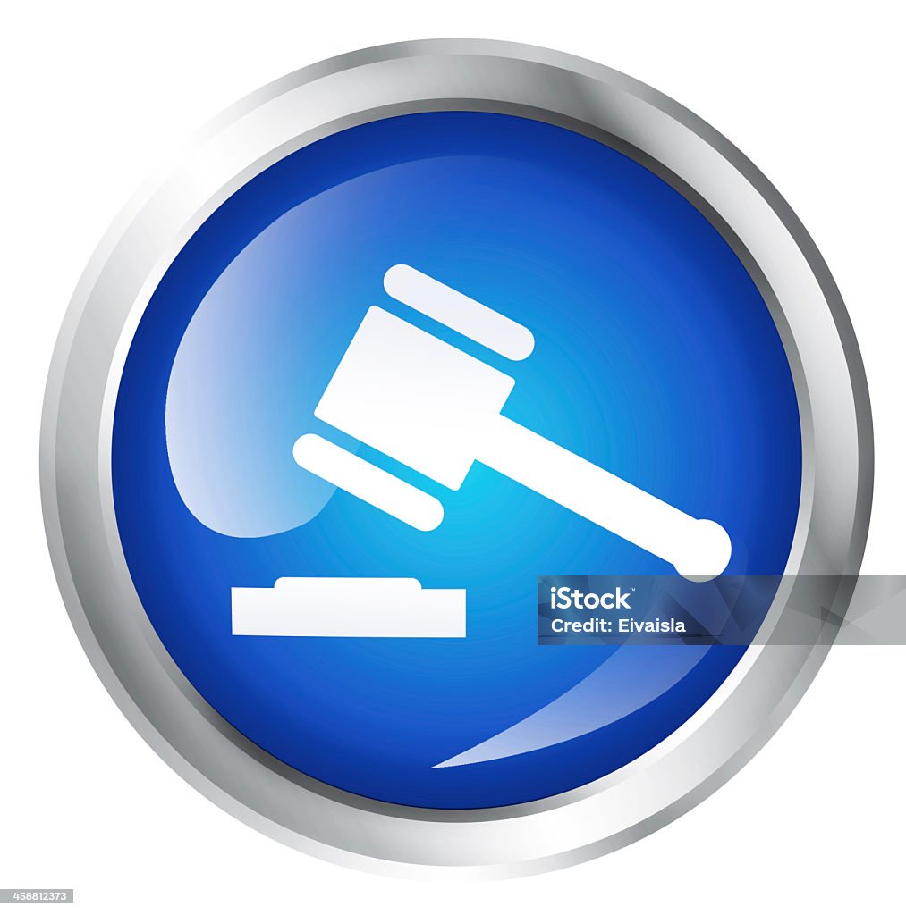 Law Symbol mit dem hammer - Lizenzfrei Icon Stock-Foto