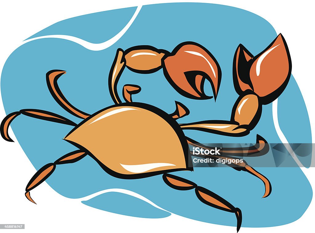 Krabbe - Lizenzfrei Fische und Meeresfrüchte Vektorgrafik