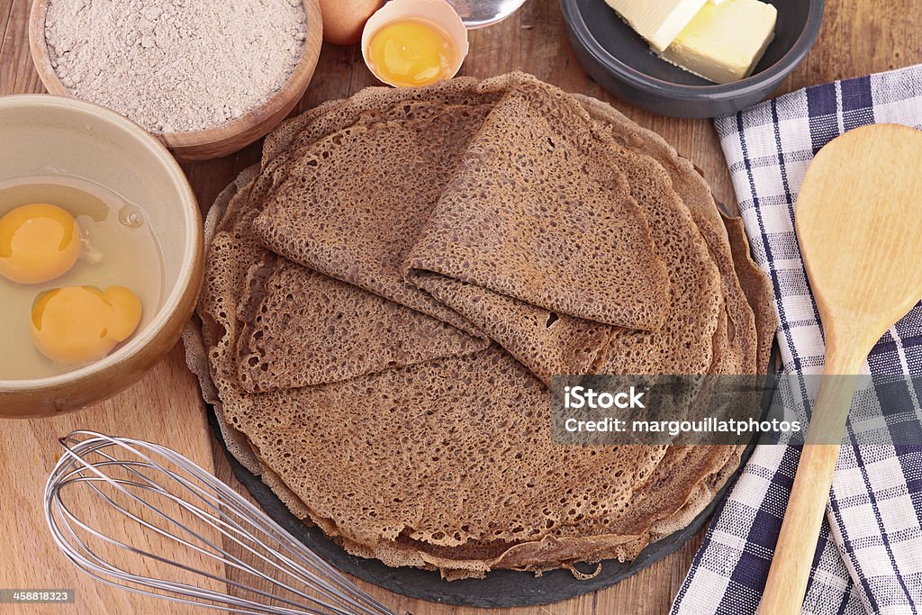 crepe buckwheat com ingredientes - Foto de stock de Fagópiro royalty-free