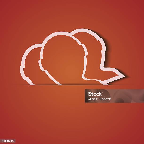 Vector Background Orange Icon Applique Eps10 Stock Illustration - Download Image Now - Abstract, Adult, Art