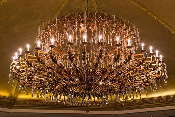 Large chandelier stock photo