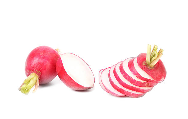 istock Fresh sliced radish and whole. 458843565