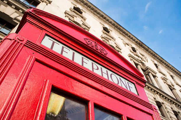 istock Phone cabine in London 458845141