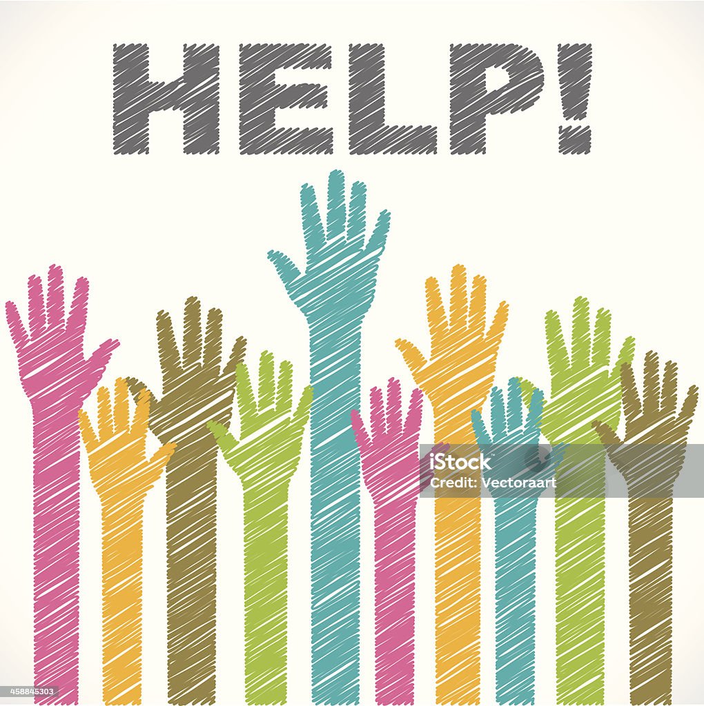Hepling Background Helping Hand Background Stock Illustration - Download Image Now - A ...