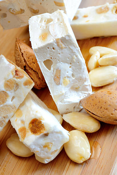 istock honey nougat with almonds 458850305
