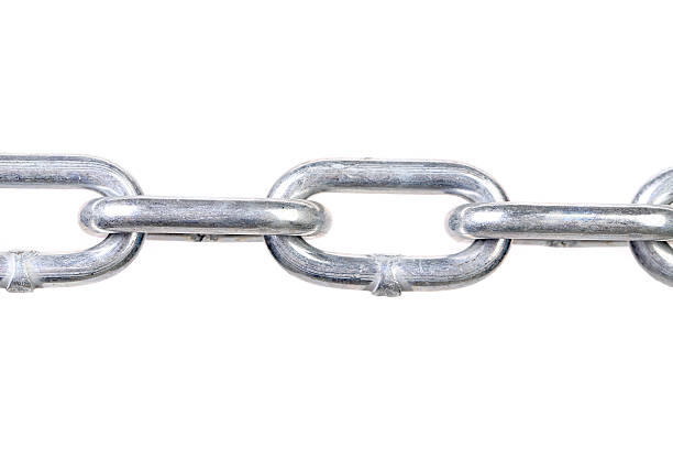 istock Close up of links a chain. 458850605