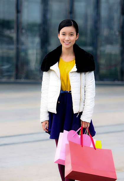 Beautiful young woman shopping