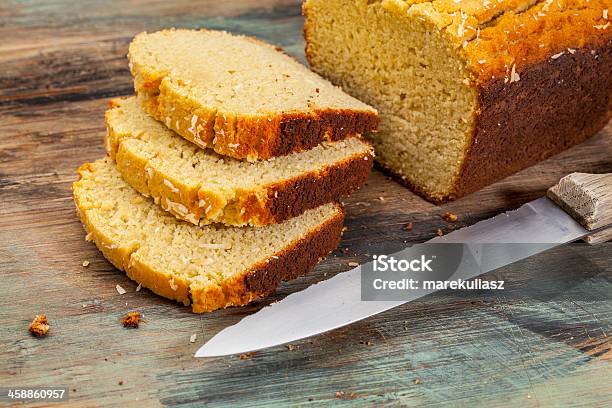 Coconut Bread Slices Stock Photo - Download Image Now - Baked, Baking, Baking Bread