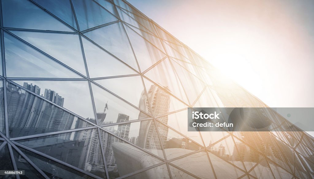 modern city urban futuristic architecture reflection modern city urban futuristic architecture reflection in glass Abstract Stock Photo