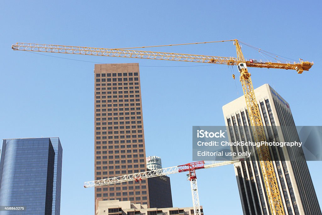 Luffing Torre do Guindaste de construção de Los Angeles - Foto de stock de Alto - Descrição Geral royalty-free