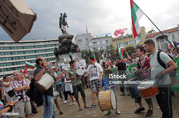 Bulgária Governo Protesto - Fotografias de stock e mais imagens de Adulto - Adulto, Anticapitalista, Antigoverno
