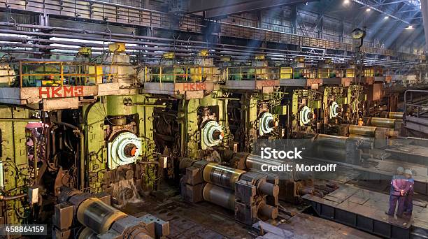 Hot Strip Mills Stock Photo - Download Image Now - Steel Mill, Rolling, Machinery