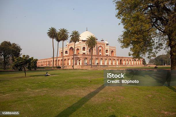 Tomba Di Humayun Nuova Delhi India - Fotografie stock e altre immagini di Ambientazione esterna - Ambientazione esterna, Architettura, Architettura islamica