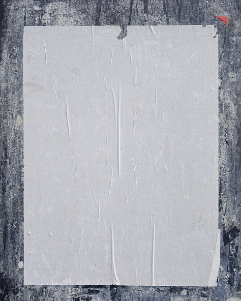 istock white empty street poster on blue grunge 458865013