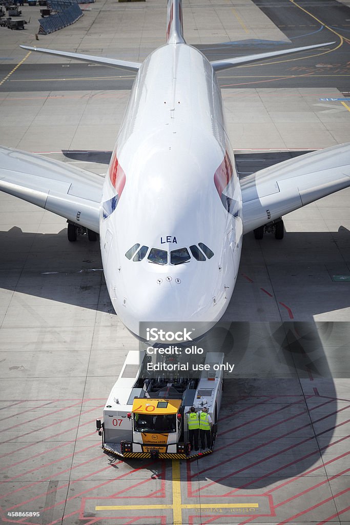 Um Airbus A380 da British Airways - Royalty-free British Airways Foto de stock