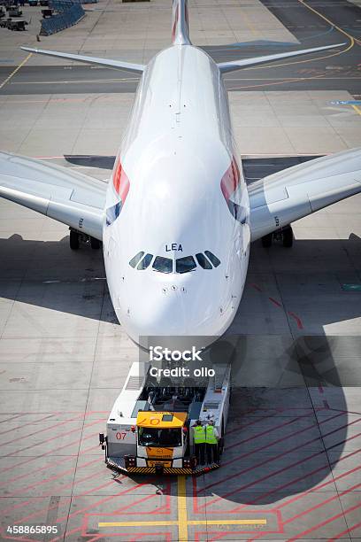 Um Airbus A380 Da British Airways - Fotografias de stock e mais imagens de British Airways - British Airways, Aeroporto, Airbus A380
