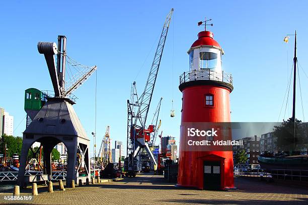 Stary Port W Rotterdamie - zdjęcia stockowe i więcej obrazów Architektura - Architektura, Barka - Statek przemysłowy, Bez ludzi