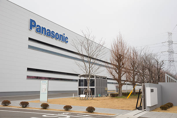 Panasonic Factory Tosu, Japan - March 10, 2013: General view of Panasonic Saga Factory. It is located in 1471 Muratamachi, Tosu-shi, Saga, Japan. Panasonic is a Japanese multinational electronics corporation. kyushu photos stock pictures, royalty-free photos & images
