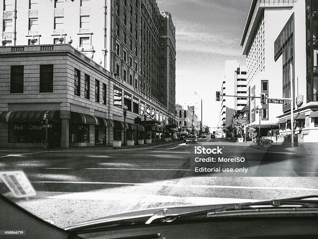 Centro di Memphis in bianco e nero - Foto stock royalty-free di Memphis - Tennessee