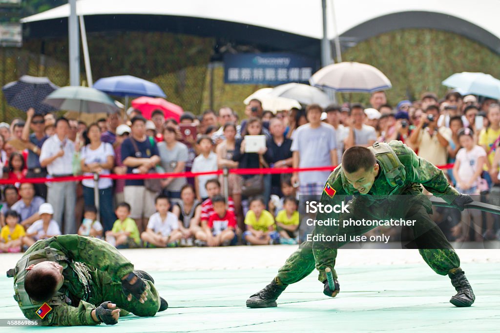 Taiwan speciale forza militare display a chiang kai-shek memori - Foto stock royalty-free di Adulto