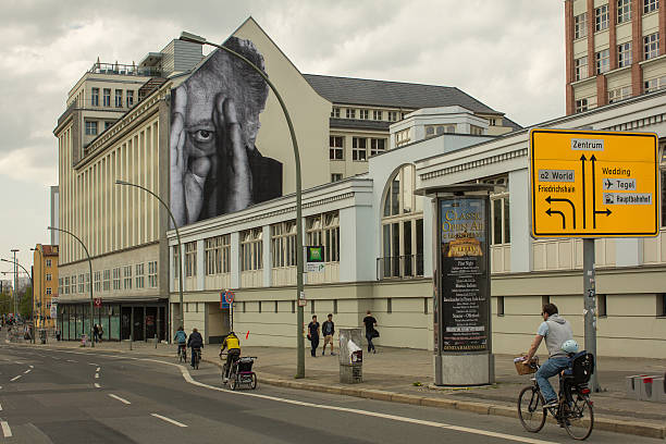 Berlin, Germany - May 01, 2013: Street art by French artist JR and his project \
