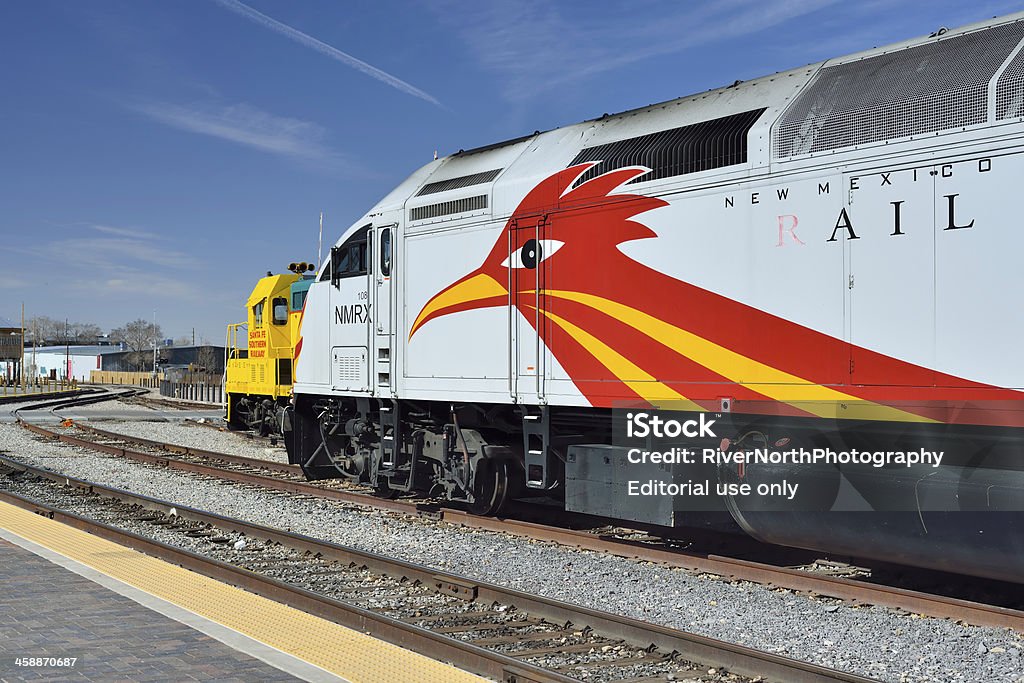 New Mexico Rail Runner Express (NMRX) - Foto de stock de Albuquerque - Novo México royalty-free